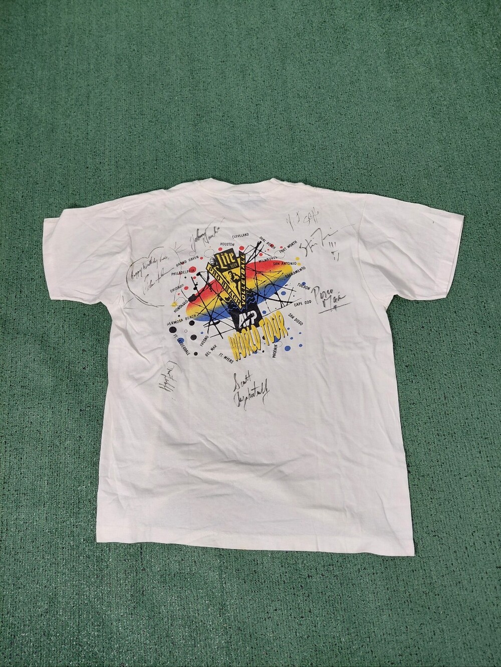 Vintage 1989 Miller Lite Pro Beach Volleyball AVP World Tour Signed Signatures 8